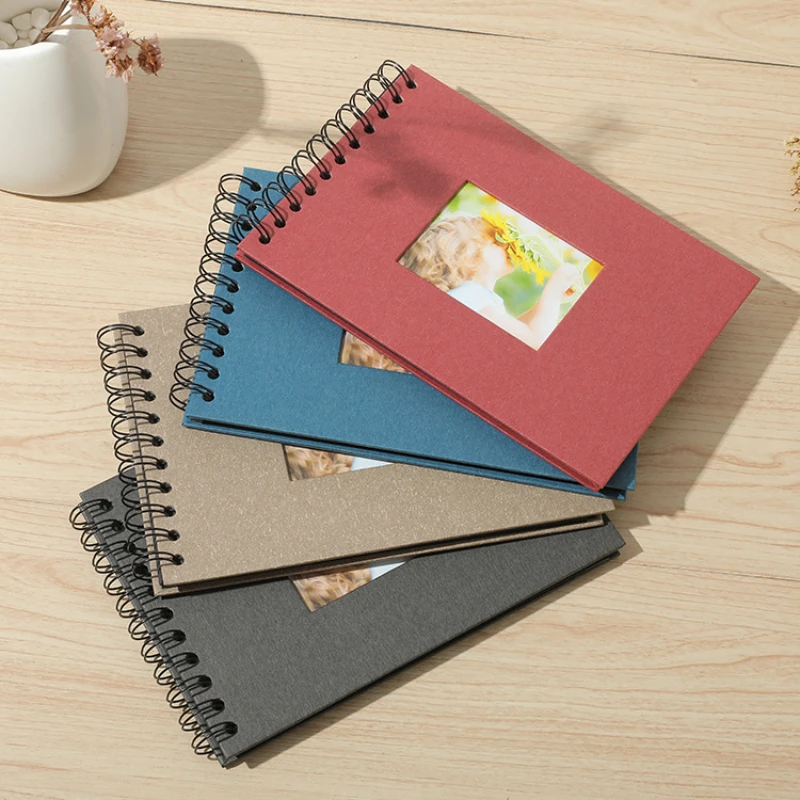 

Horizontal Album Creative New Paste DIY Album Album Set Handmade Souvenir Book Thickened Black Cardboard Inner Page
