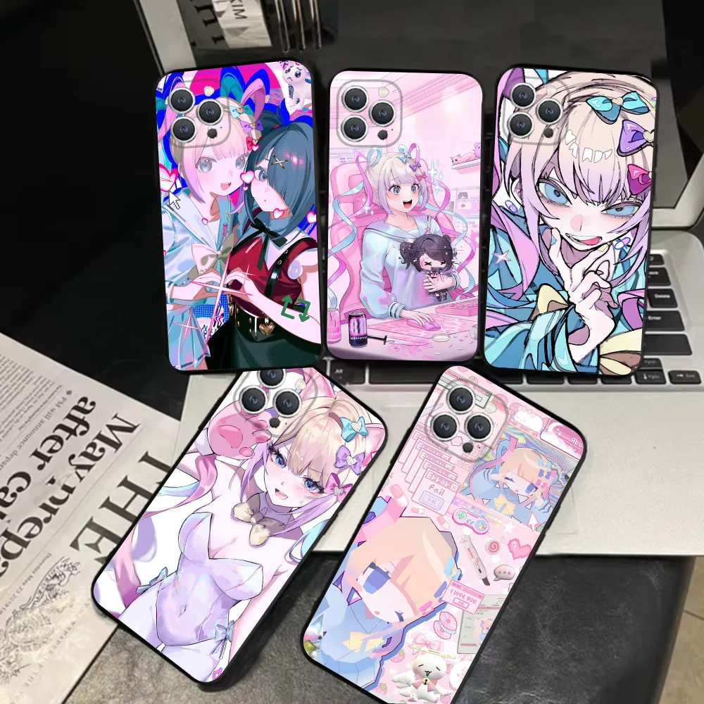 N-NEEDY GIRL OVERDOSE Phone Case For iPhone 16 15 14 13 12 11 Pro X XS Max XR Plus Mini Soft Black Cover