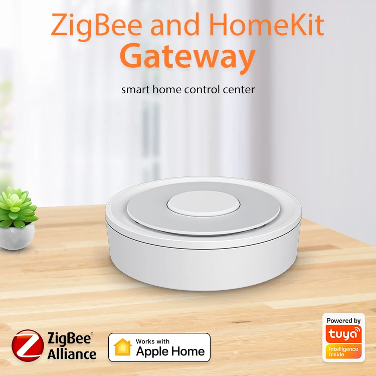 

1PC Tuya Zigbee Homekit Gateway Wired HUB Apple Alexa Google Home Smart Life Multi-mode Remote Control Alexa Google Home