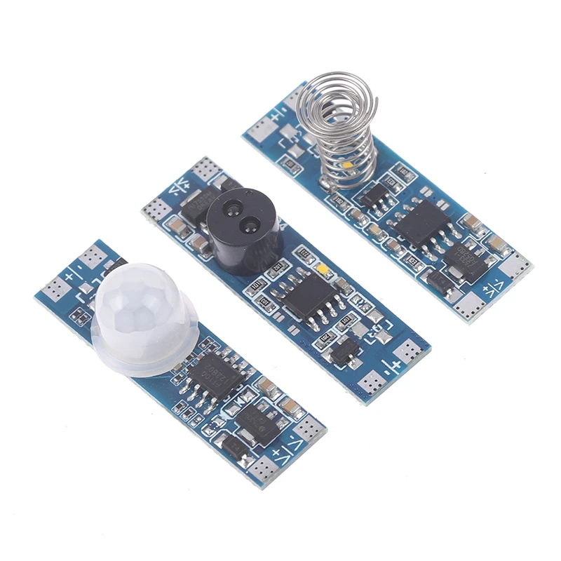 

1pc 12v 24v Turn On/off Dimmable Touchless Ir Hand Sweep Wave Wardobe Cabinet PIR Induction Sensor Switch Sensor Module