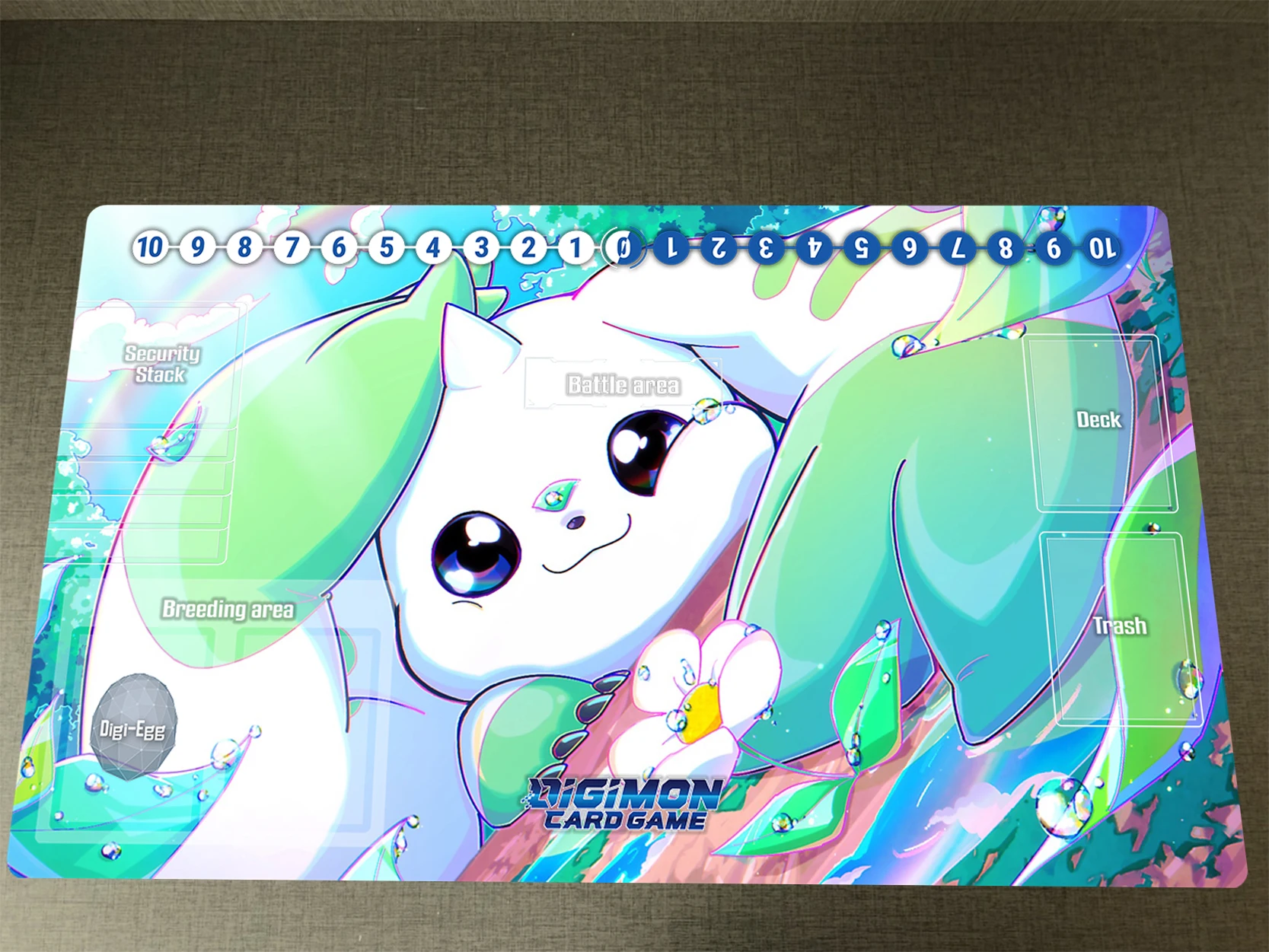 

Digimon Playmat Terriermon DTCG CCG Mat Trading Card Game Mat Anime Board Game Playmat & Free Bag Desk Pad Mousepad 60x35cm