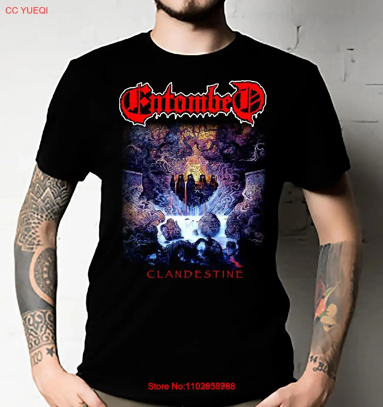 Футболка Clandestine Entombed Through the Collonades Tee Crawl унисекс все размеры