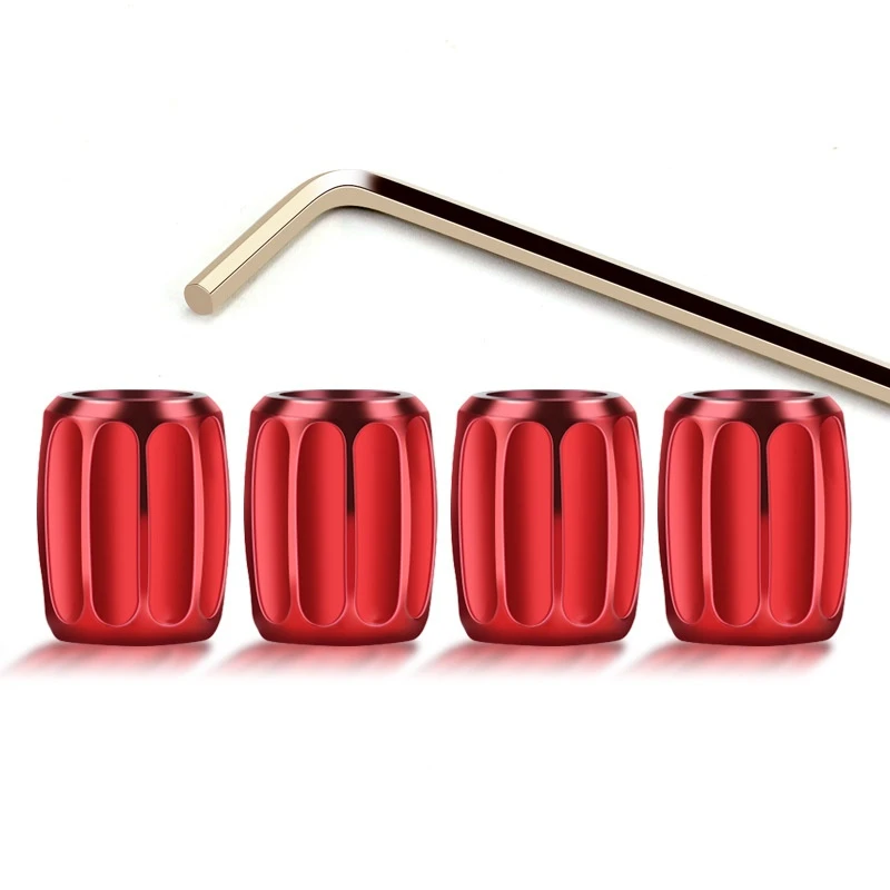 

4PCS Car Styling Zinc Alloy Anti-theft Sport Car Tire Valve Caps Wheel Tires Tire Stem Air Cap Airtight Covers