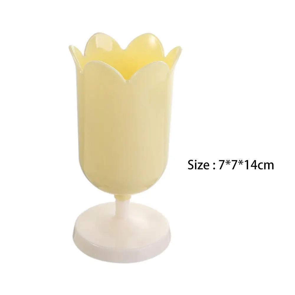 Пластиковый держатель для ручек в виде тюльпана маленькая коробка макияжа