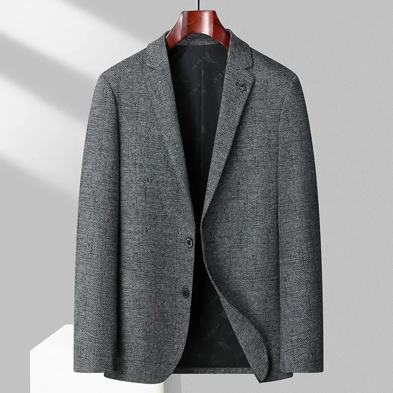 

Костюм Wintersweet из «гусиной лапки», мужская повседневная куртка, новая модная Высококачественная деловая Толстая куртка в западном стиле