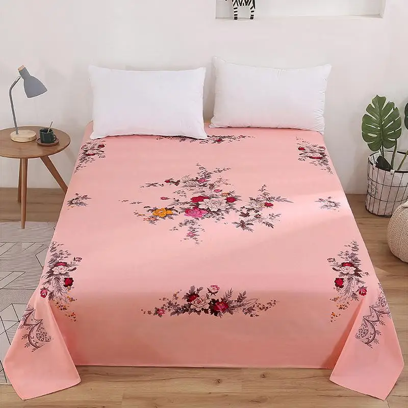 Old Shanghai Print Old-Fashioned National Bed Sheet 00% Cotton Single Double Retro Coarse Thickened