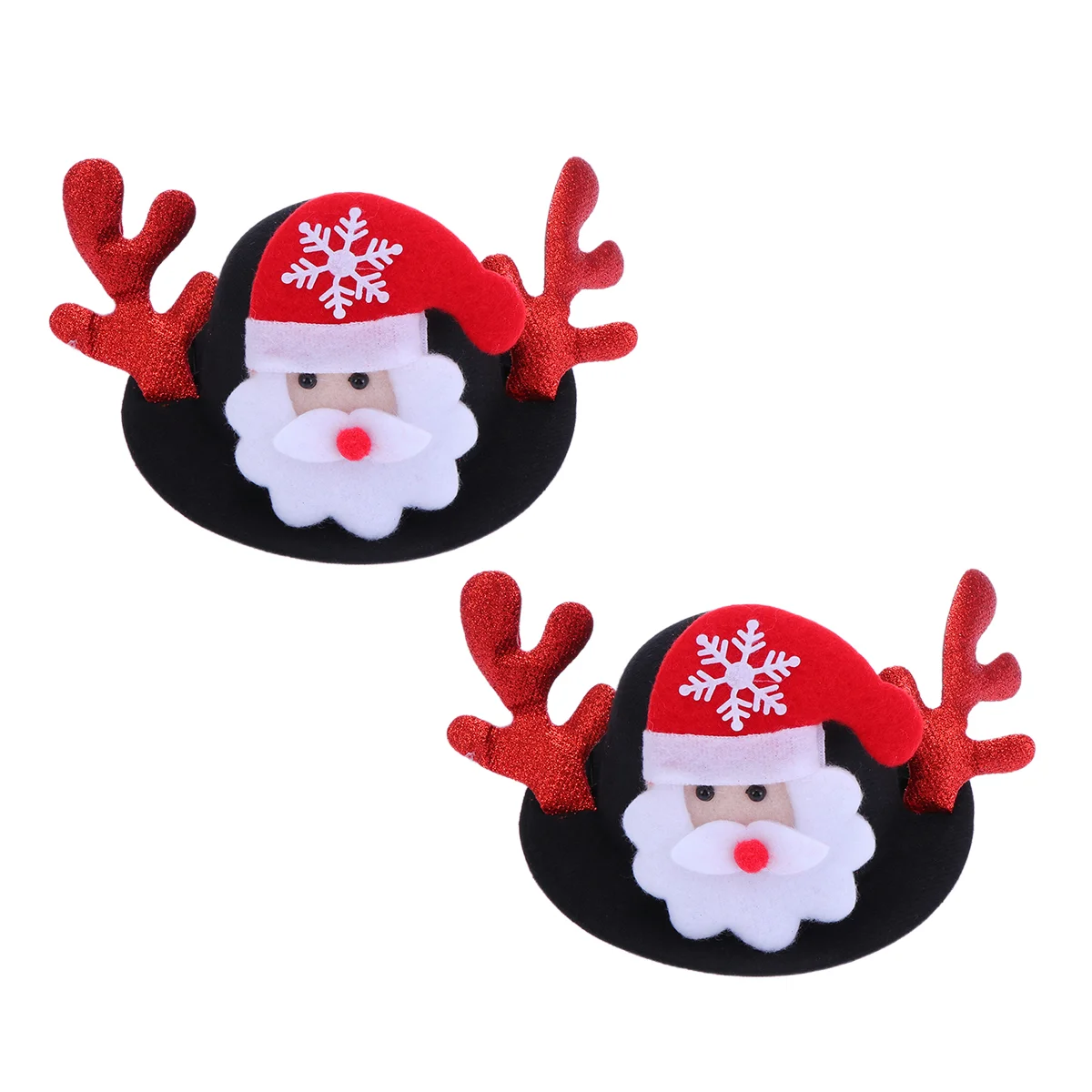

1 pc Pets Hat Christmas Antlers Design Bowler Hat Headwear for Dogs Cats