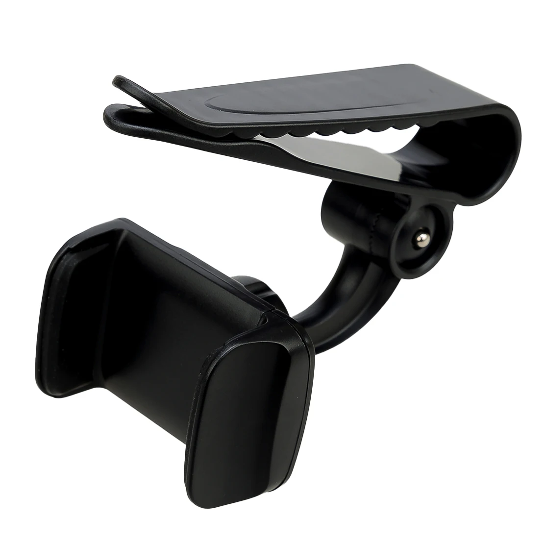 

Универсальный вращающийся на 360 ° Автомобильный держатель для телефона с солнцезащитным козырьком и зажимом из черного АБС-пластика