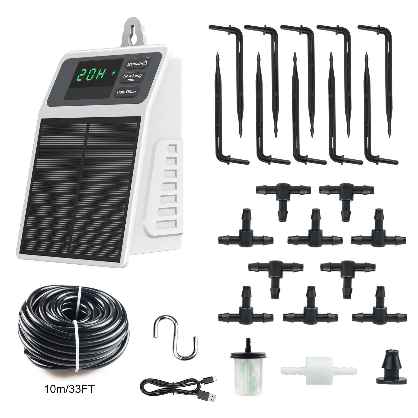 

Автоматическая солнечная система капельного полива для 10-15 горшков