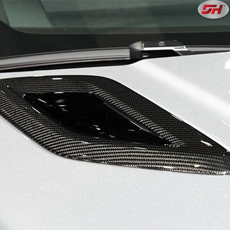 

Dry Carbon Fiber Car Air Intake Scoop Bonnet Hood Vent for Range Rover Sport 2018-2020