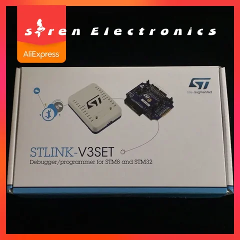 Программатор STM8S STM32, 1 шт., на базе процессора STLINK-V3SET, 5 В, USB 2,0, JTAG DFU, аутентичный не клонированный ST LINK V3