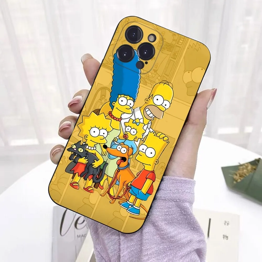 Чехол для телефона Cartoon The Homer S-Simpsons iPhone 15 14 11 12 13 Mini Pro XS Max Cover 6 7 8 Plus X XR SE 2020 Funda Shell