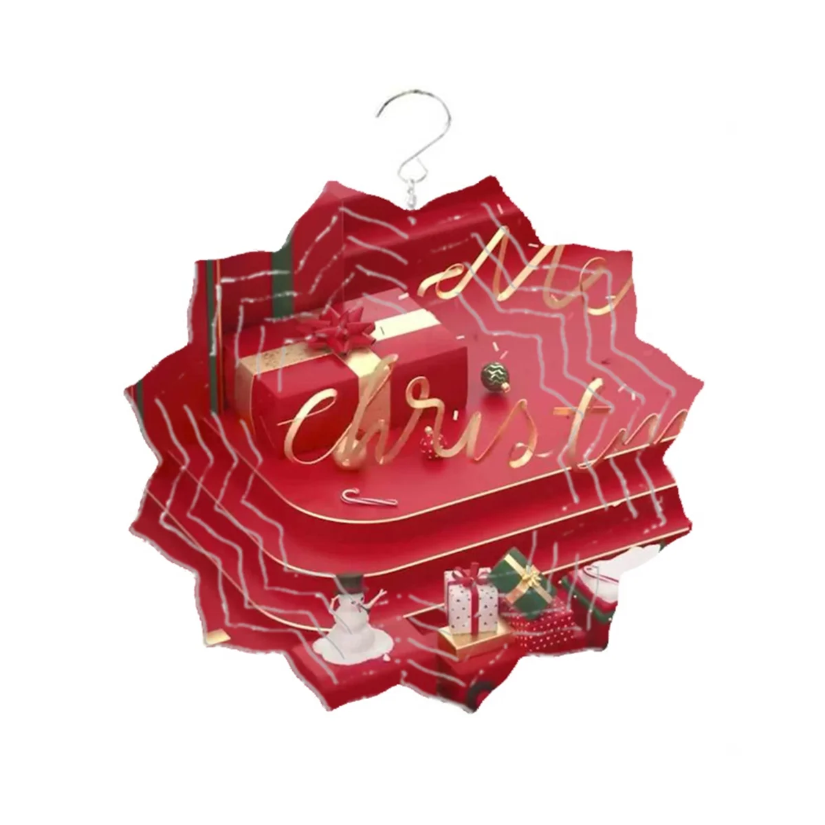 Рождественская серия ветроэнергетика белая фотография двухсторонняя печать