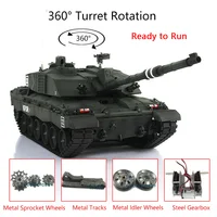 Heng Long 1/16 Dark Green 7.0 Upgrade Challenger II RC Tank 3908 W/ 360° Turret Infrared Toucan Army Toys DIY BB Unit TH17748