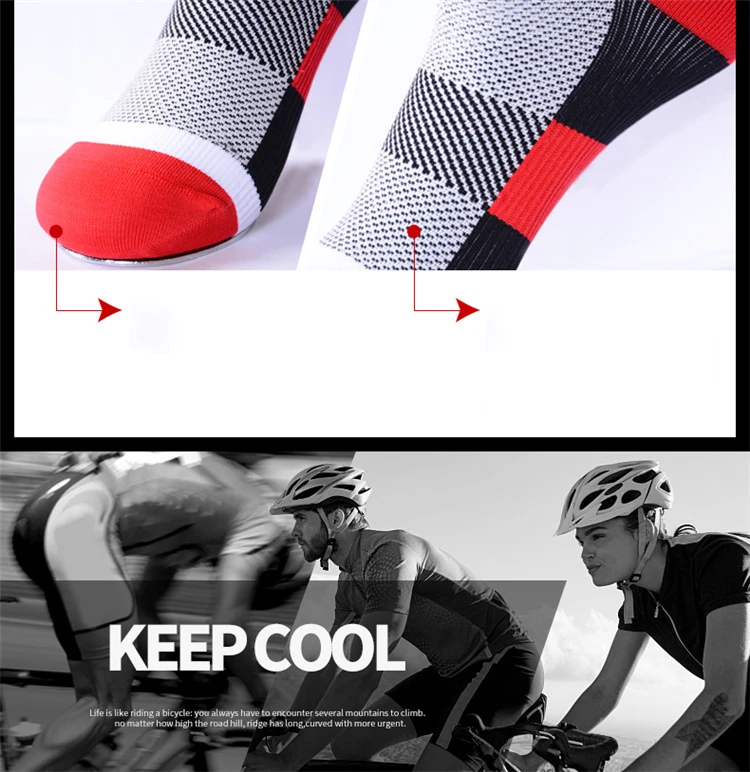 Basketball Ball Men Sock Sports Breathable Women Compression  Running Riding Cycling Knee high Basketball Biking Hockey Soccer