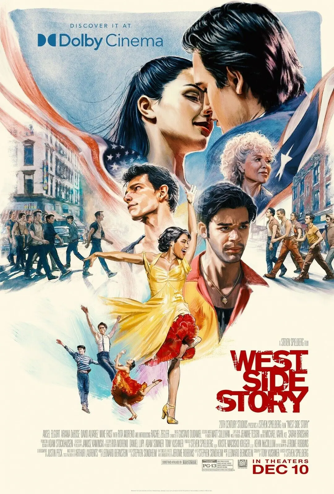 

WEST SIDE STORY Спилберга, музыкальный фильм, холст, настенный художественный плакат и принты, картина, акварельная картина для декора гостиной