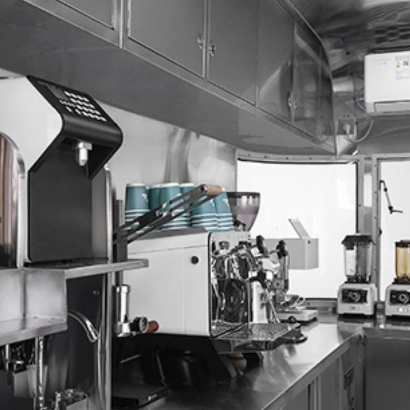 Передвижной грузовик для еды на заказ многофункциональный продажи кофе молока