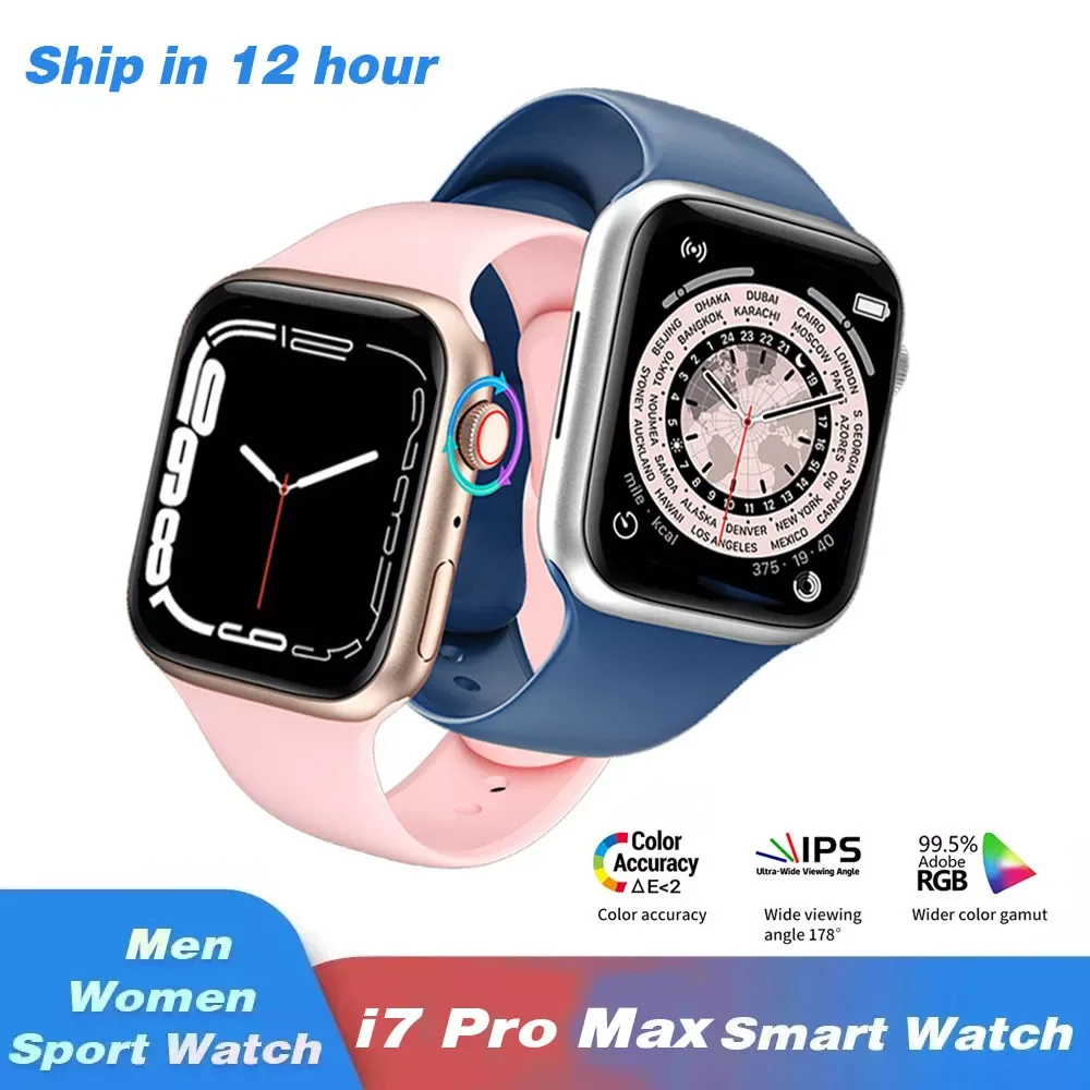 

2022 SmartWatch I7 Pro Max Series 7 Male Female Watch Heart Rate Blood Pressure Sport Watch Bluetooth Call Smart Watch pk x8 max