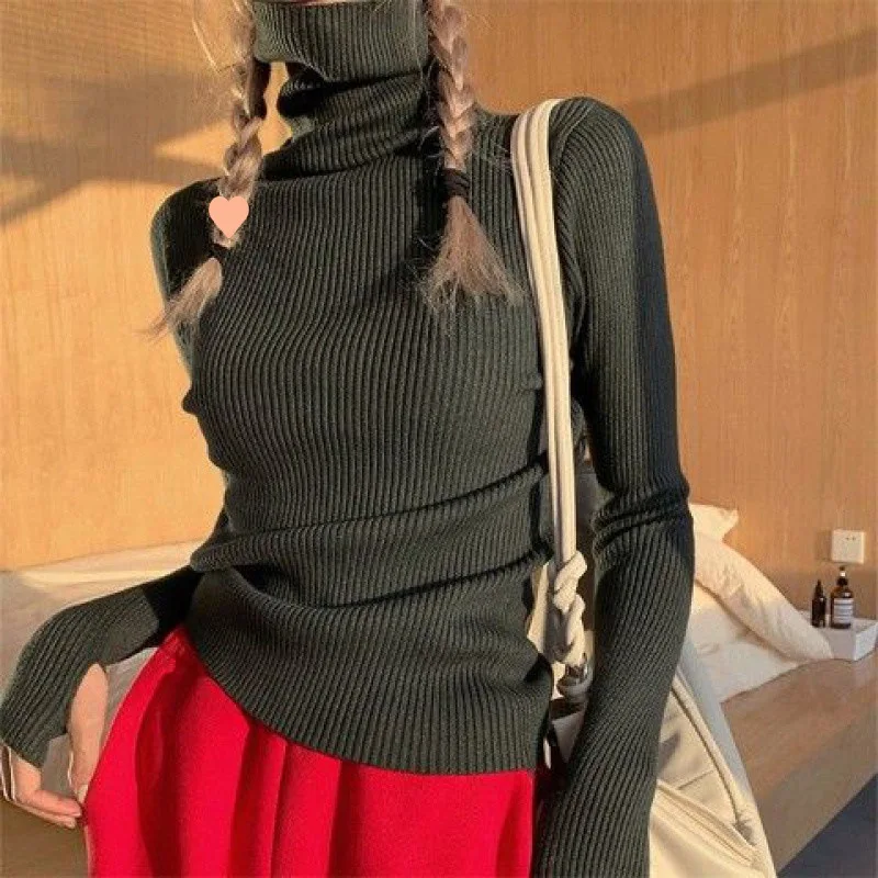 New Turtleneck Sweaters for Women Autumn Winter Slim Pullover Women Casual Knitted Tops Female Soft Warm Luxury Knit Sweater enlarge