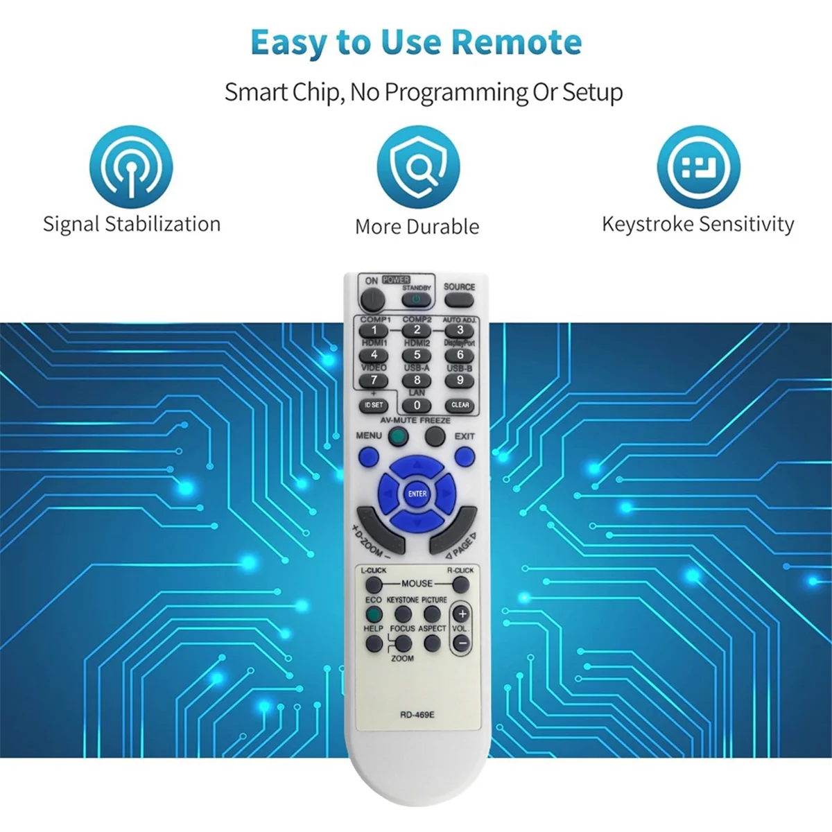 Пульт дистанционного управления для проектора NEC VE303X VE303 V302X V332W V302H NP-V332W NP-UM361X NP-V302W