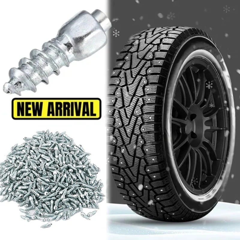 

4*12mm Snow Screw Tire Studs Anti Skid Falling Spikes Wheel Tyres Cleats Winter Emergency Lugs Nails for Car Motorcycle Bicycle