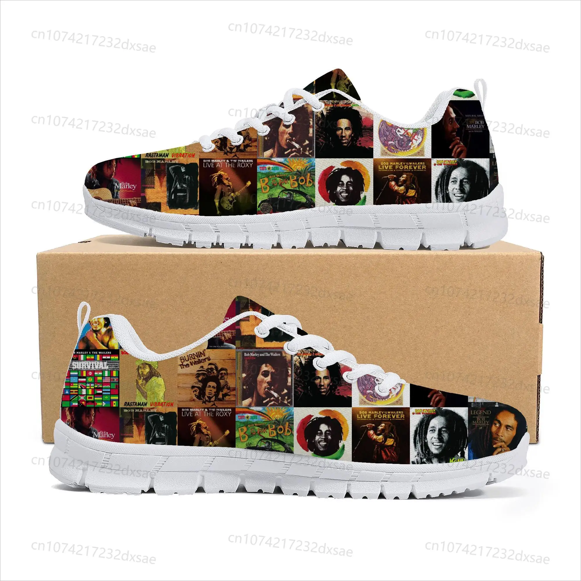 

Bob Marley Reggae Star Rock Music Sports Shoes Mens Womens Teenager Children Sneakers Casual Custom High Quality Couple Shoes