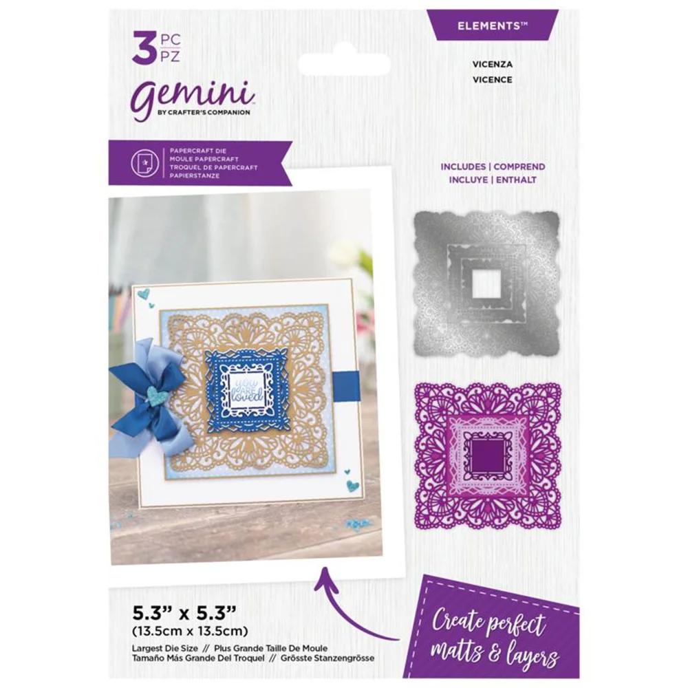 

2022 New Valentines Square Nesting Layering Cutting Dies Diy Craft Paper Greeting Card Scrapbooking Decoration Embossing Mold