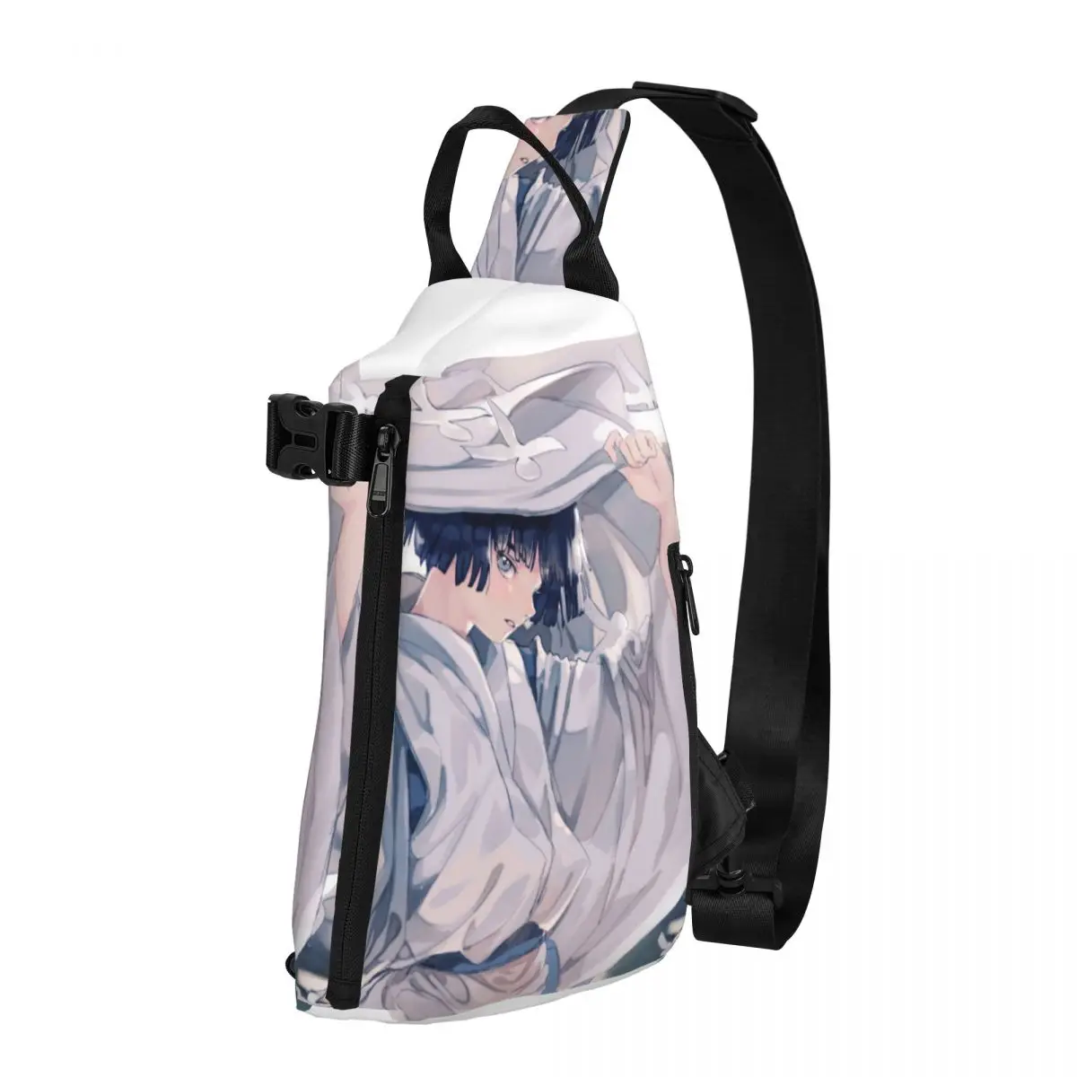 

Spirited Away Haku Shoulder Bags White Dragon Cute Chest Bag Male Business Trekking Sling Bag Workout Print Small Bags