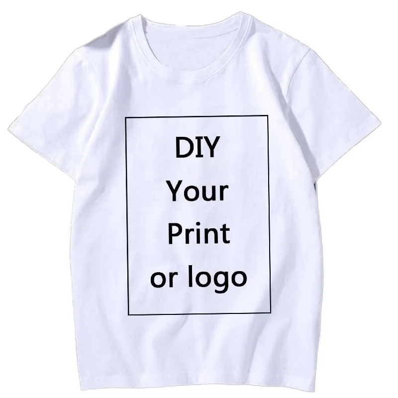 

Customized Printing Leisure T Shirt Summer Women DIY Your Like Photo or Logo White T-Shirt Fashion Custom Female Tops Tshirt