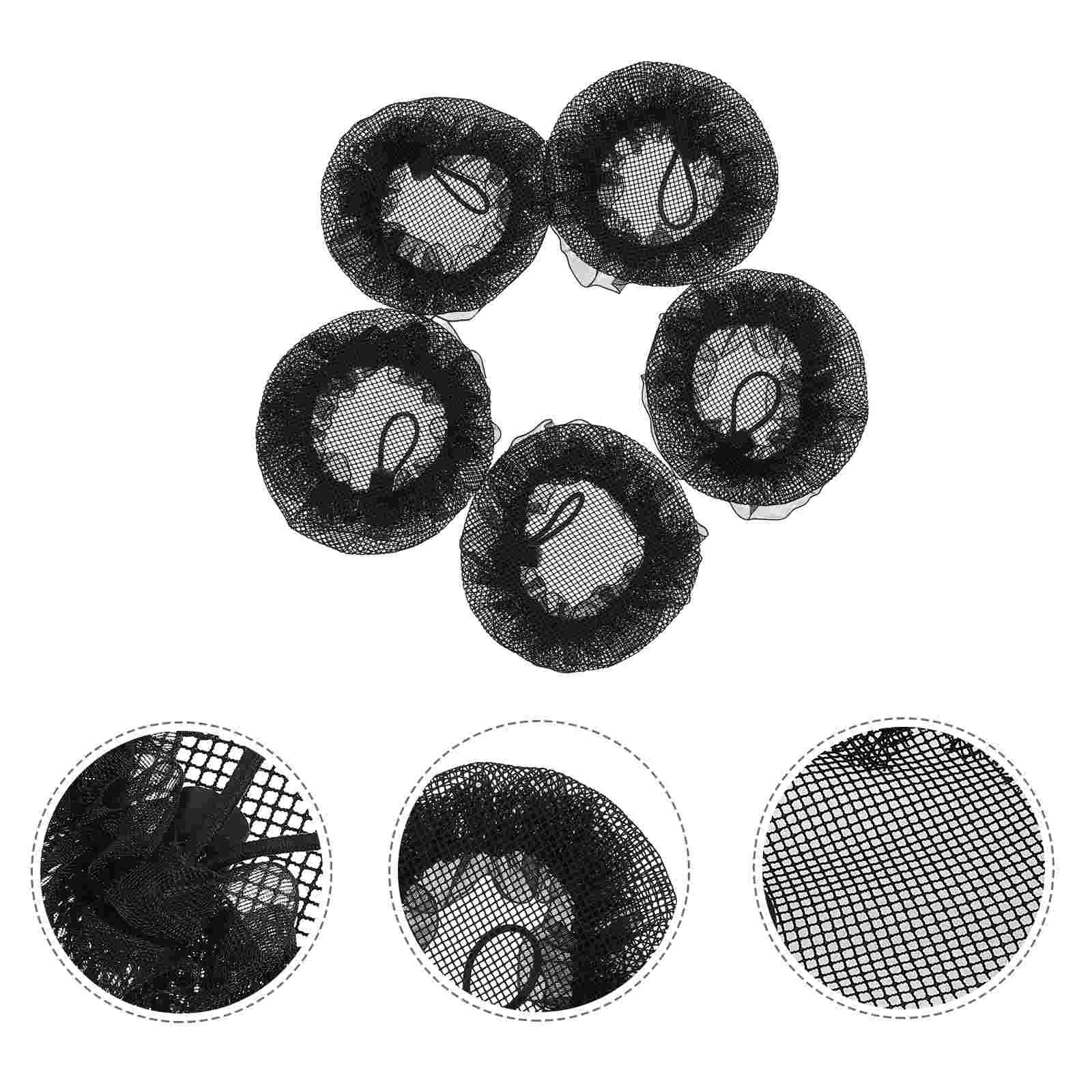 

Bun Hair Cover Net Ballet Snood Bow Office Headwear Ponytail Headdress Wrap Skating Hairnet Snoods Dance Mesh Women Ladies