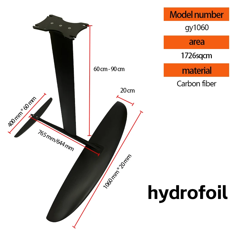 Фольга с большим крылом для водных видов спорта на открытом воздухе Алюминиевое
