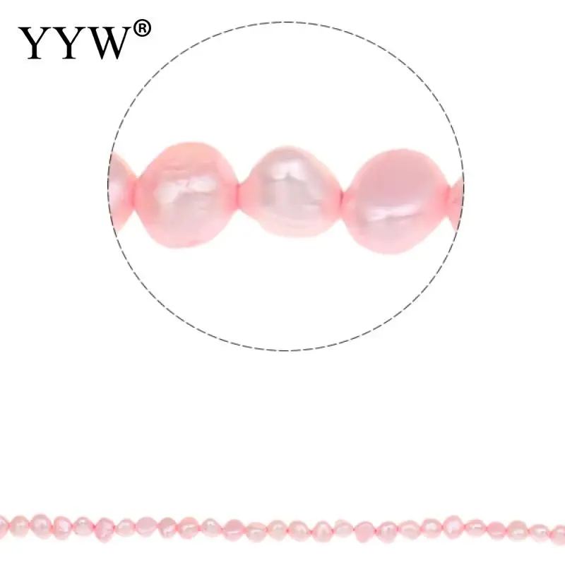 

100% Natural Freshwater Pearl Cultured Baroque Freshwater Pink Pearl For DIY Jewelry Making 4-5mm, Hole:Approx 0.8mm Strand 15"