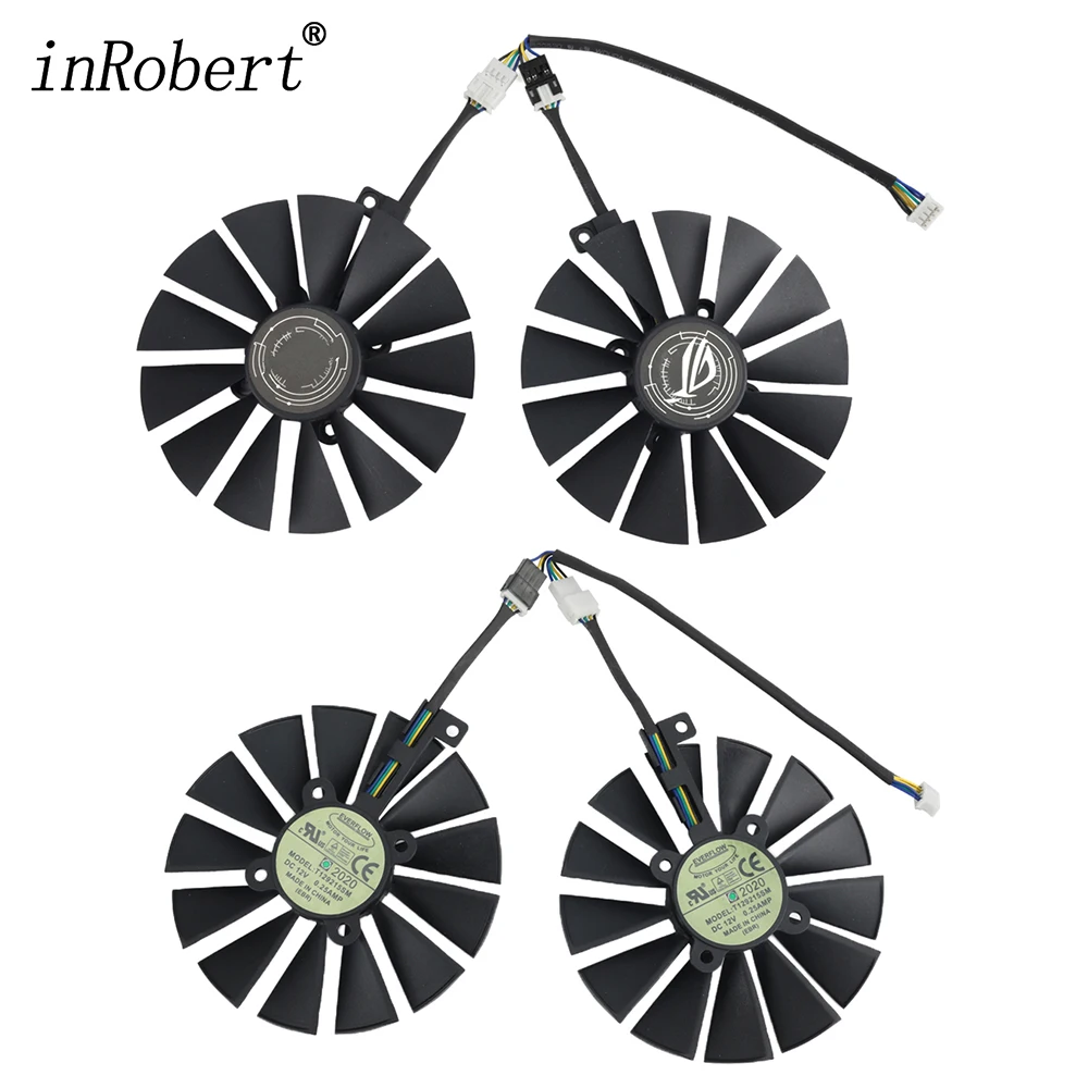 Cooler para Placa de Vídeo para Asus Strix rx 470 580 Gtx 1050ti 1070ti 1080ti T12921595 mm