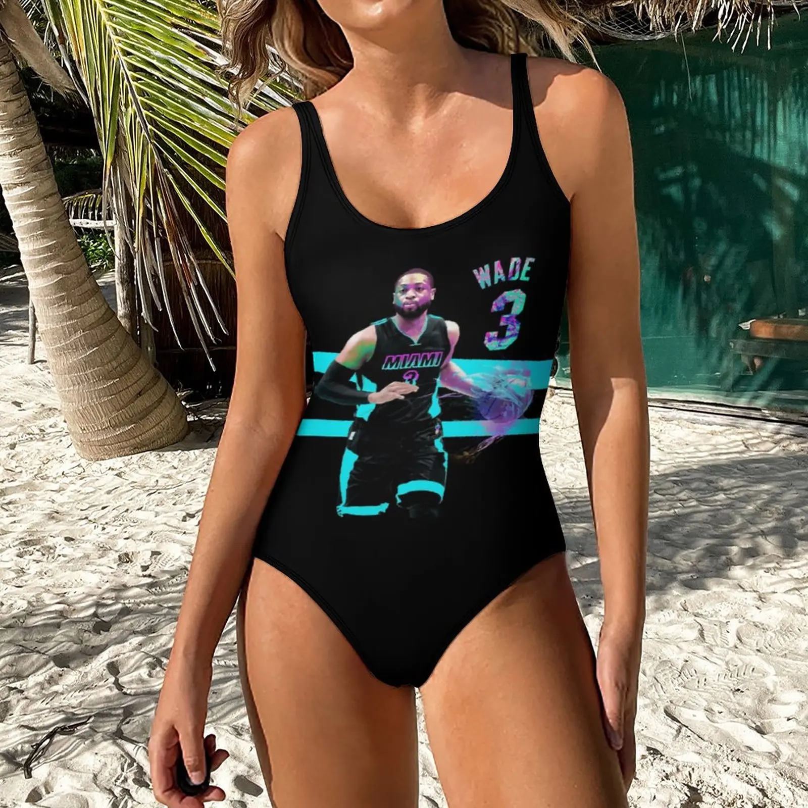 

One-piece Swimsuit Dwyaneer And Wade D-Wade WOW 2023 Basketball Stars (16) Funny Exotic Women's Bikinis Humor Graphic Vintage Sw