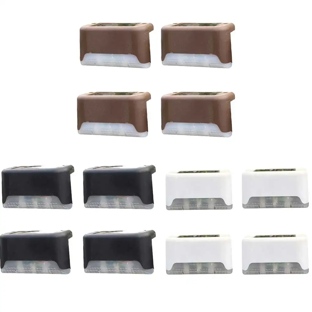 

4 шт., прочные светильники на солнечной батарее для лестниц