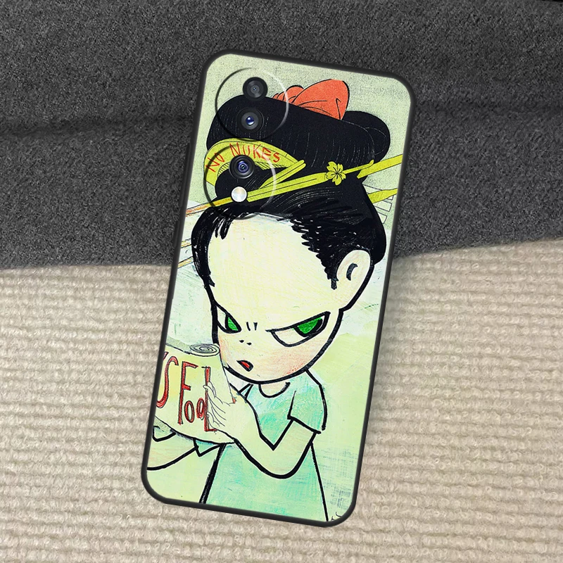 Мультяшный эстетический чехол Yoshitomo Nara для Honor Magic 7 5 6 Lite 50 70 90 200 Pro X8b X9a X8a X8 X9 X9c X9b