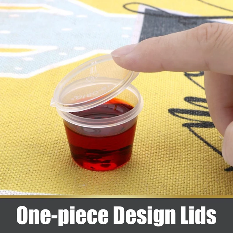 100 шт. одноразовые пластиковые контейнеры для соуса 25 мл