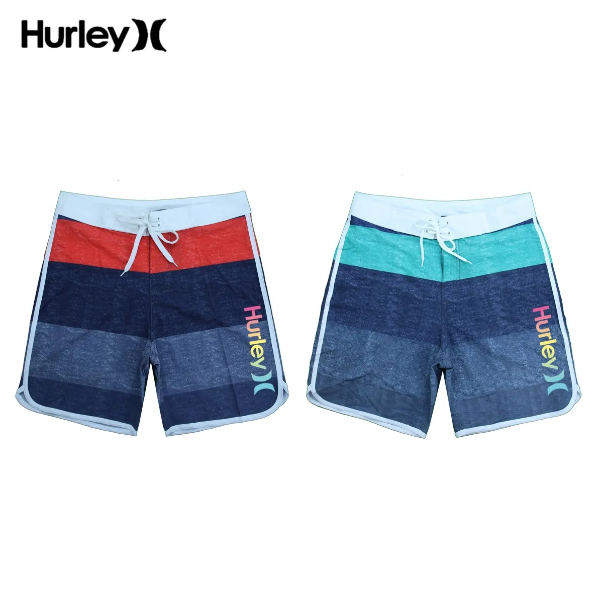 

Hurley Vêtements De Plage Men Swim Trunks Quick Dry Beach Shorts Summer Surf Clothes Mesh Lining Swimwear With Pockets Gym Pants