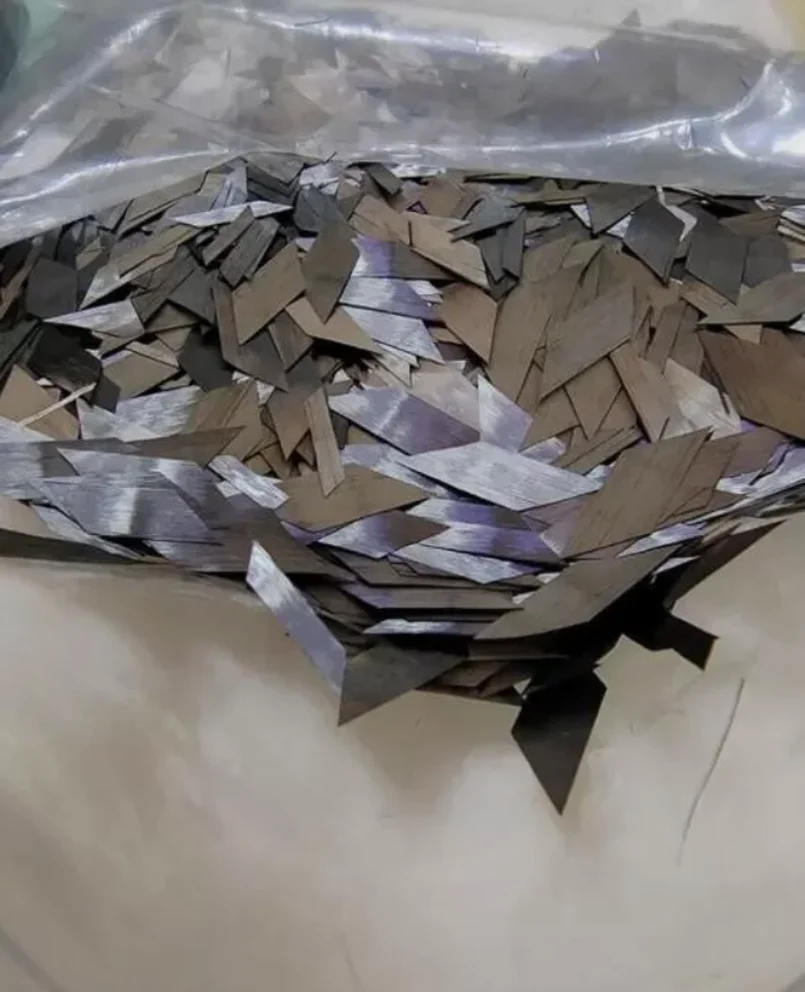 300 г хлопья Кованое углеродное волокно 45 мм Алмазная форма рубленая нить короткая