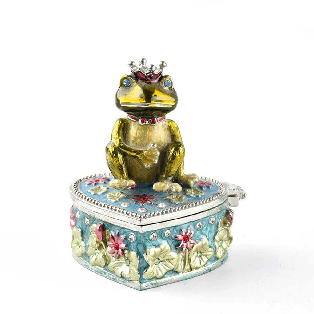 

Jewelry Box Polished Portable Necklace Bracelet Earrings Storaging Case Living Room Decorative Jewel Organizer Gift