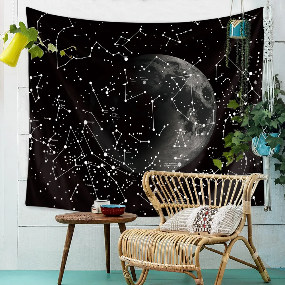 1Pc 90x70cm Constellation Tapestry Multifunctional Printed Hanging Blanket Beach Towel for Home Outside | Дом и сад