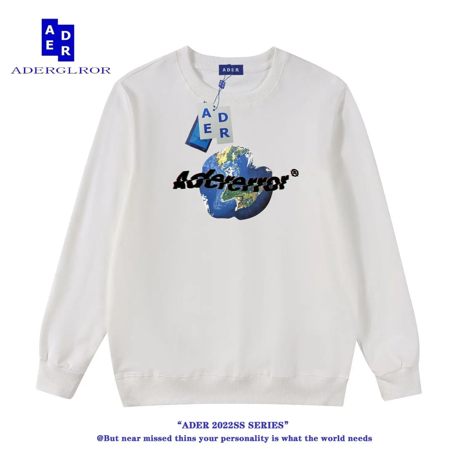 ADER S-4XLMen's and Women's Printed Long Sleeve Crew Neck Pullover Casual Sweatshirt