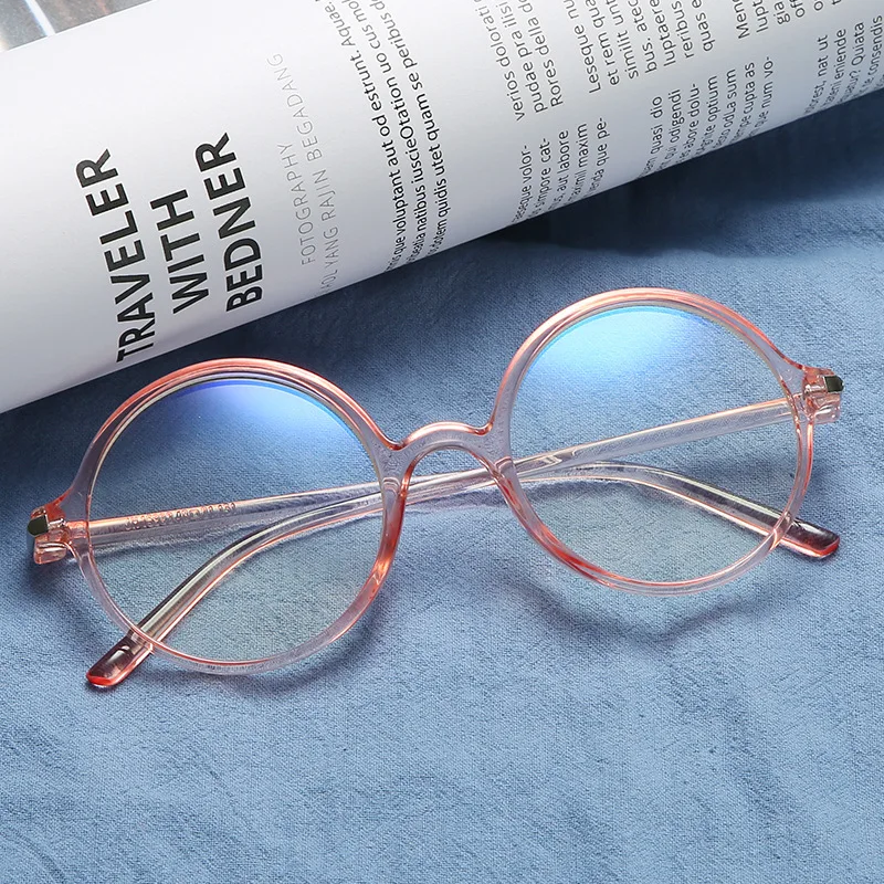 

Women Men Classic Anti Blue Rays Glasses Transparent Round Clear Lens Myopia Eyeglasses Optical Spectacle Frames Goggles Eyewear