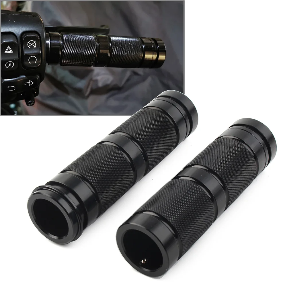 

Алюминиевые мотоциклетные черные электронные ручки с дроссельной заслонкой 1 дюйм для Harley Davidson Electra Road Glide FLHR FLHX