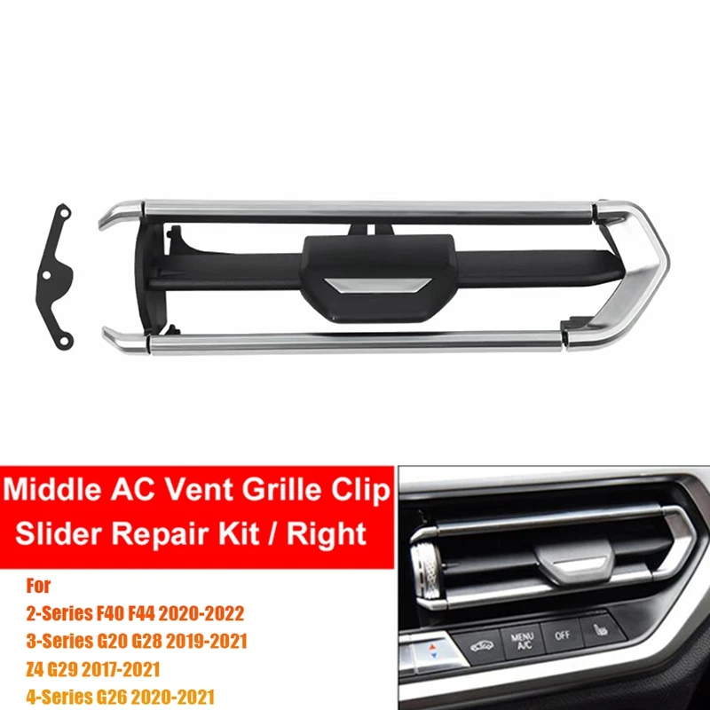 

Right Front Air Outlet Grille Slide Repair Kit Parts For BMW 2 3 4 Series Z4 G20 G28 19-2022 Car AC Vent Trim Clip 64119855415