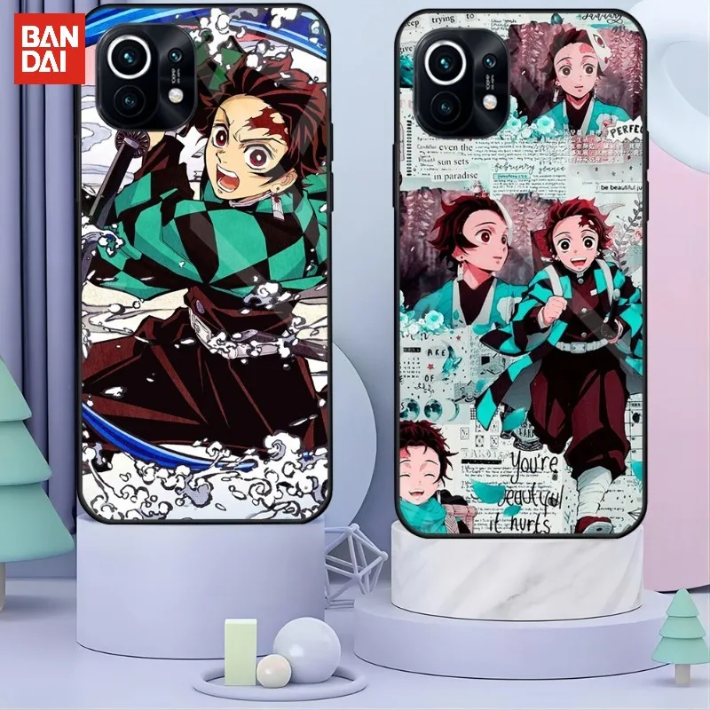 

Kimetsu No Yaiba Phone Case Glass Cover For Redmi 11T Poco F2 X3 NFC 9 A T K20 K30 K40 Pro Plus K40S K50 Note 10 4G 5G 10 11 S