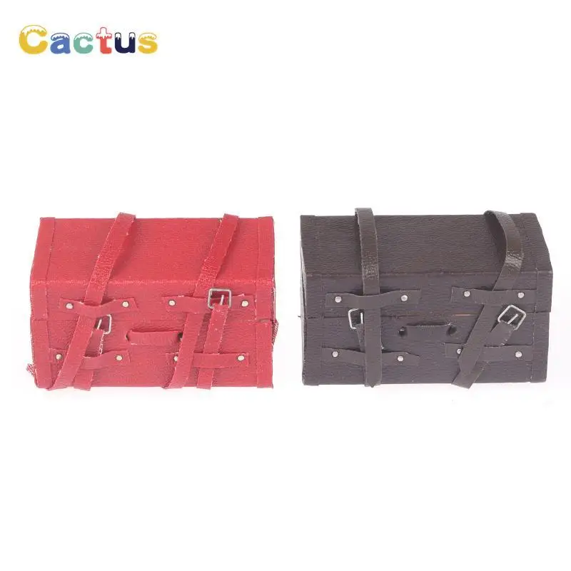 

Миниатюрный чемодан для кукольного домика в масштабе 1:12, коробка для хранения, домашняя модель, Декор, аксессуары для кукольного домика