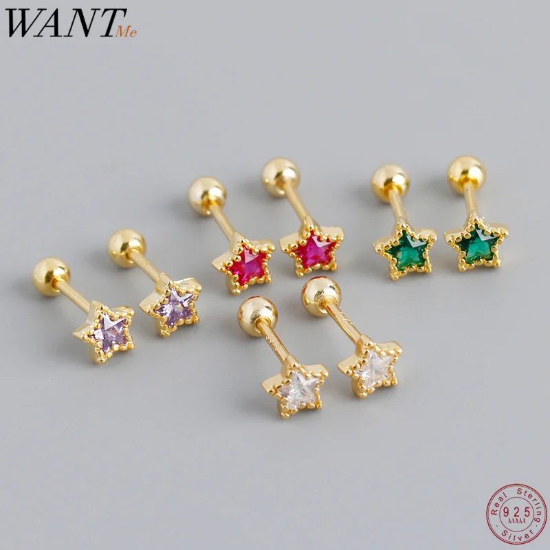 

Женские серьги-гвоздики WANTME из серебра 925 пробы с цирконом и бусинами