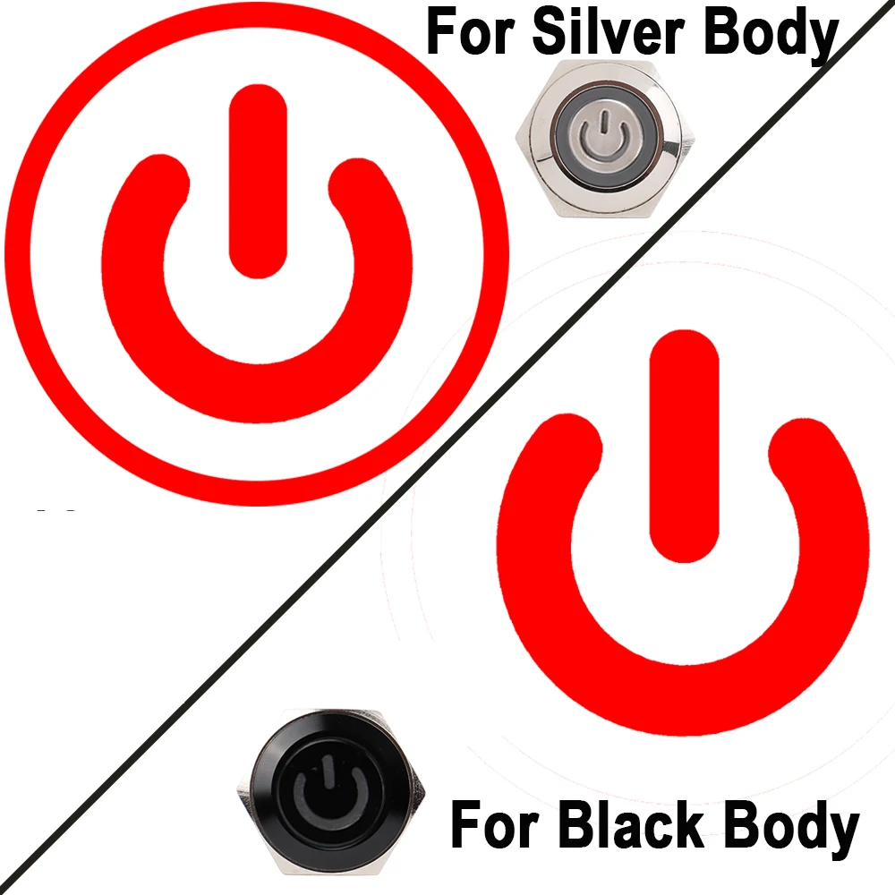 Красный ультракороткий кнопочный переключатель DIANQI