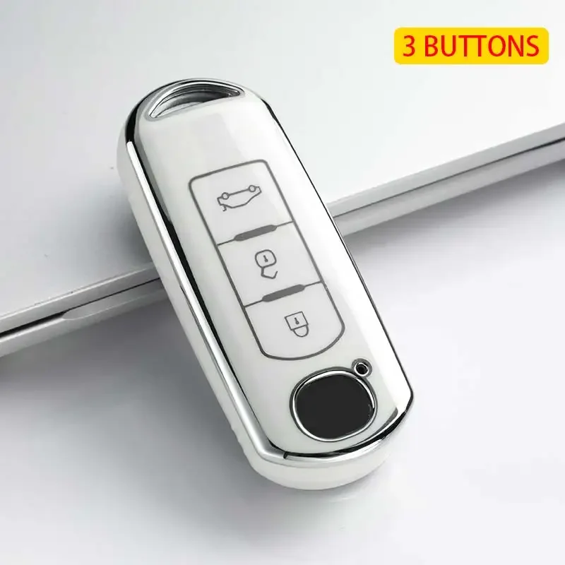 

Мягкий чехол для автомобильного ключа из ТПУ с 2/3 кнопками для Mazda 2 3 6 Atenza Axela Demio CX-5 CX5 CX30 CX-4 CX-3 CX7 CX8 CX-8 CX9 CX-9 2015-2019